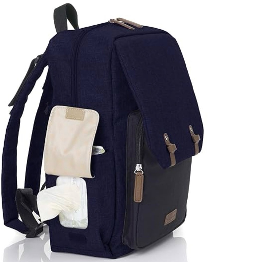 Babymel George Unisex Diaper Backpack in Grey - Picture 5 of 13